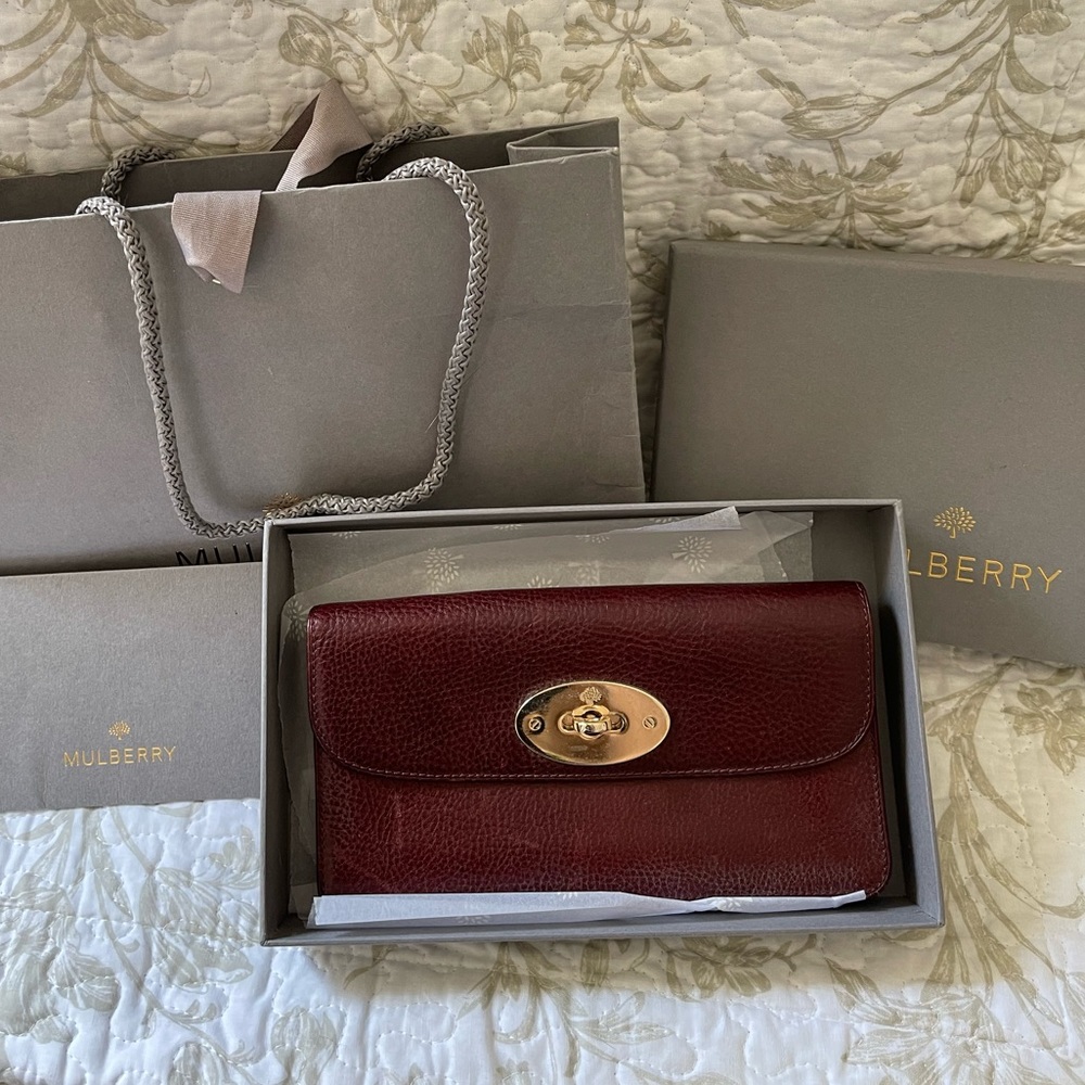 Mulberry wallet - limited edition oxblood NWT